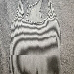 Mossimo Supply Co. Striped Racerback Maxi Dress - Gray/Black